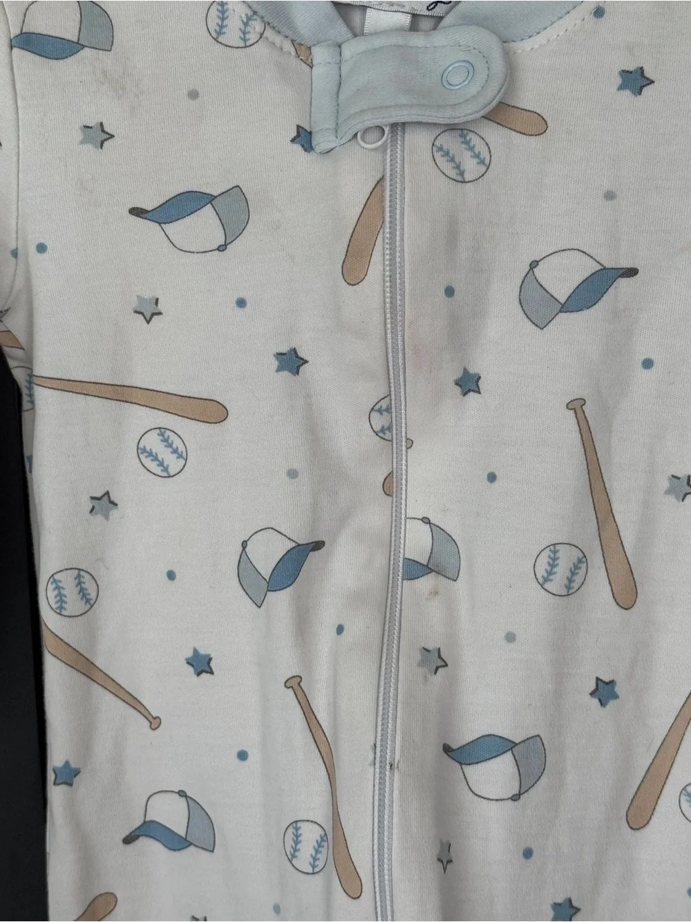 Magnolia Baby Boys All Star Baseball Print Zippy sleeper coverall pima little